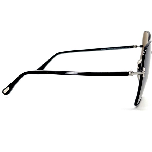 Tom Ford sunglasses Claudia-02 TF839 01D 62/16/140 Polarized Black Square Frame - Picture 6 of 13